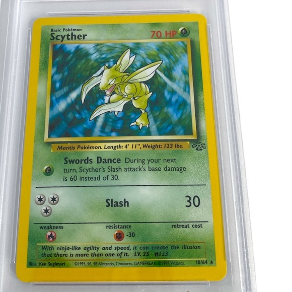 Pokémon 1999 Pokémon Jungle 10 Scyther Holo EX - MT PSA 6 - Picture 2 of 3